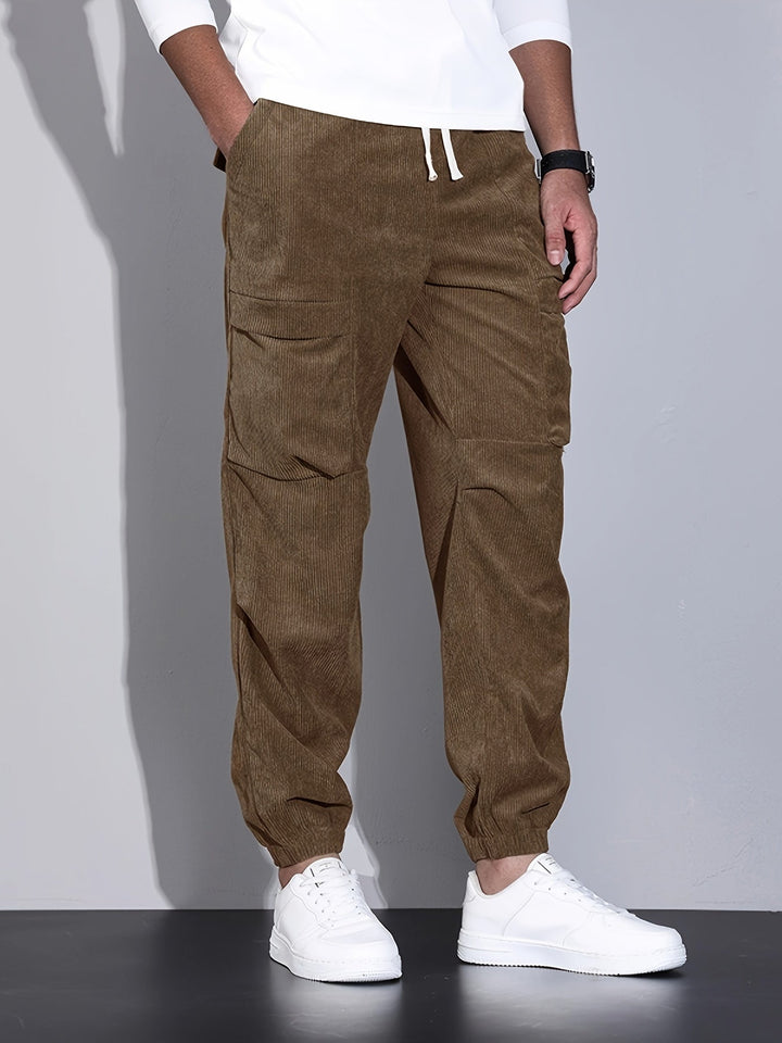 Renaud | Pantalon Cargo en Corduroy Raffiné