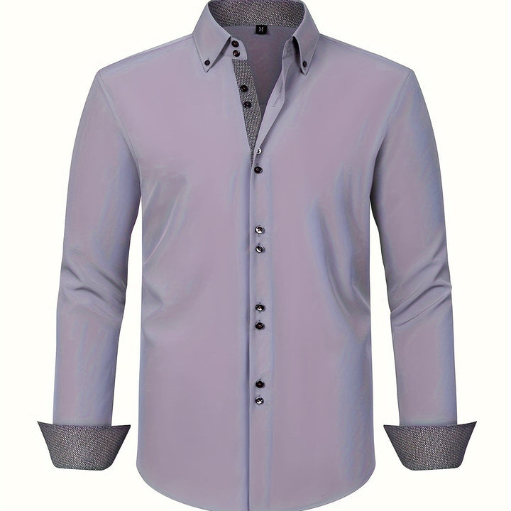 Arnaud | Chemise élégante légère à détails contrastés