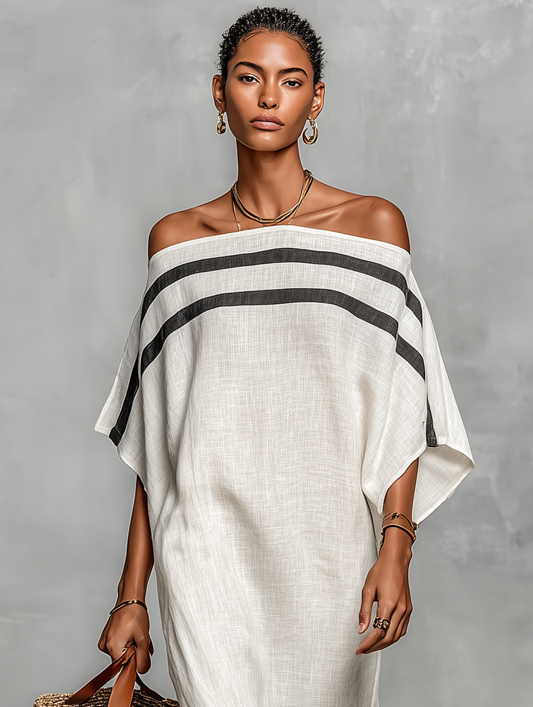 Selene | Robe longue élégante à épaules dénudées