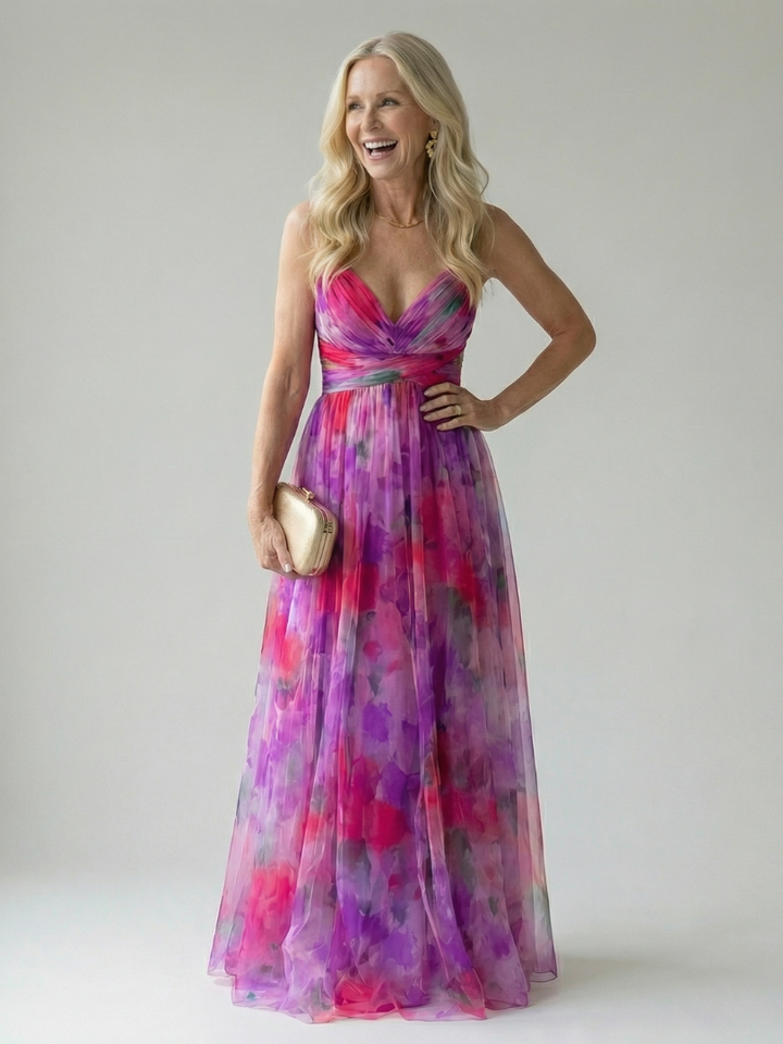 Isel | Robe maxi portefeuille légère et élégante
