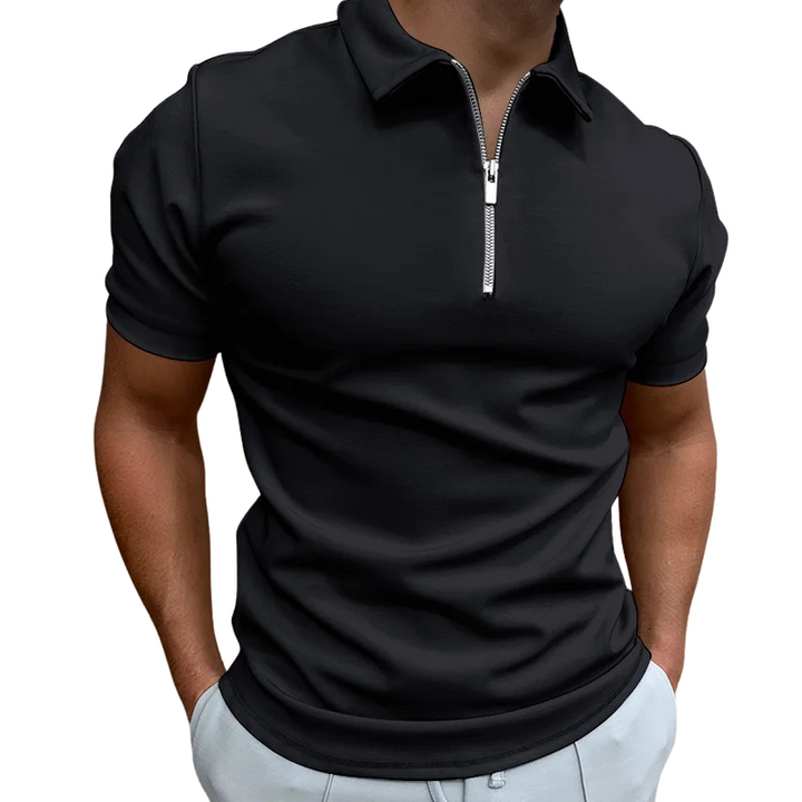 Florian | Polo moderne à zip mi-haut