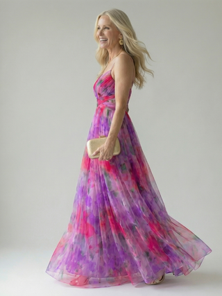Isel | Robe maxi portefeuille légère et élégante