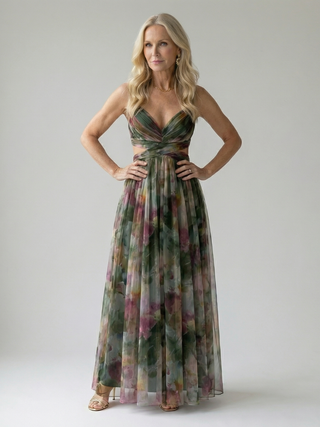 Isel | Robe maxi portefeuille légère et élégante