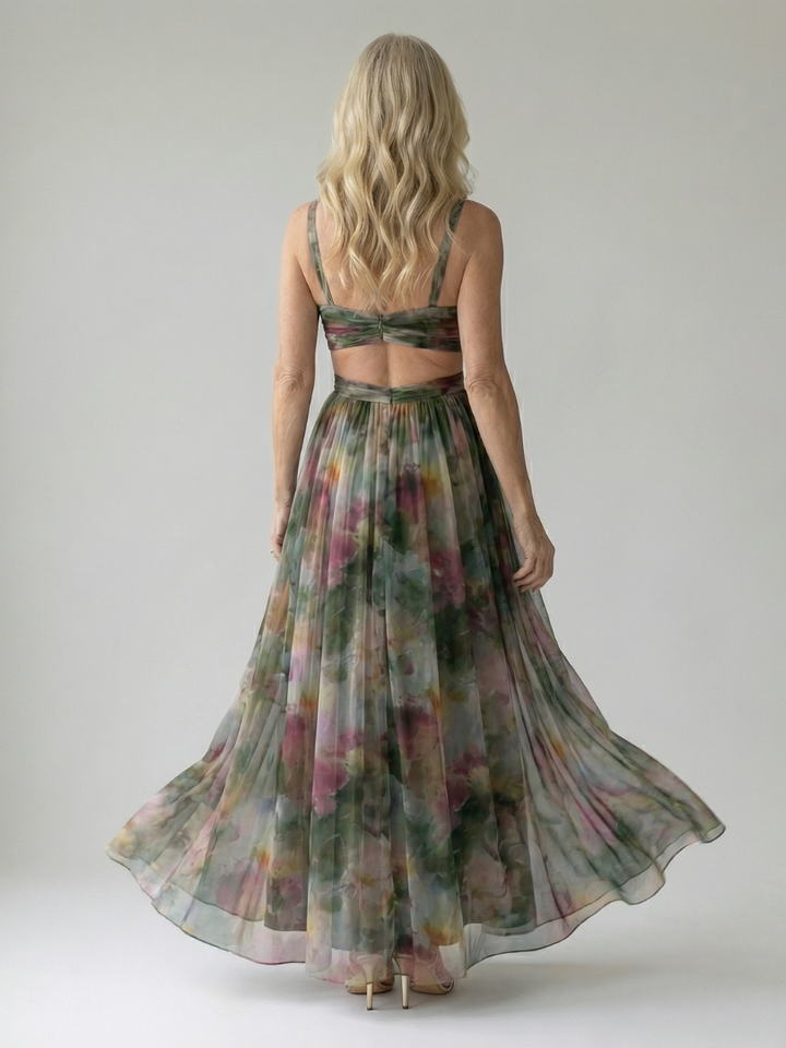 Isel | Robe maxi portefeuille légère et élégante