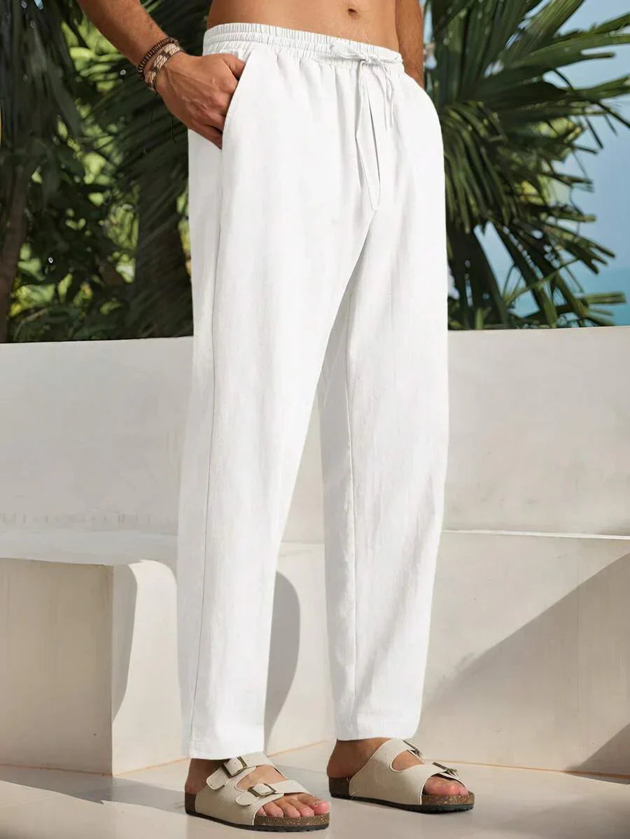 Léon | Pantalon d'Été de Luxe en Coton