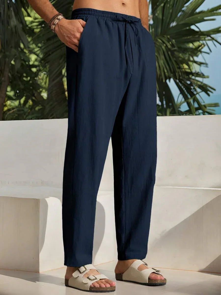 Léon | Pantalon d'Été de Luxe en Coton