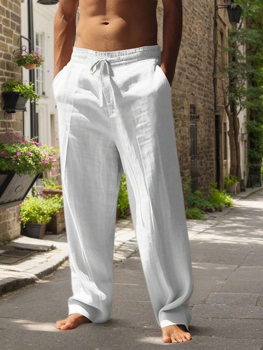 Mathis | Pantalon Lin Respirant Poches Profondes