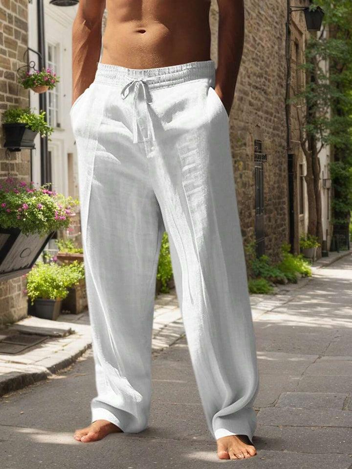 Mathis | Pantalon Lin Respirant Poches Profondes