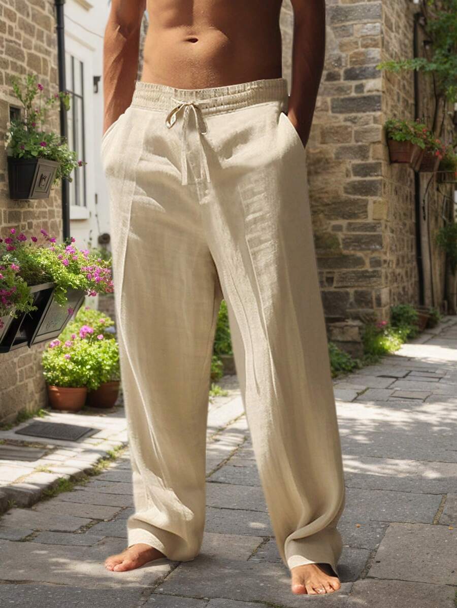 Mathis | Pantalon Lin Respirant Poches Profondes