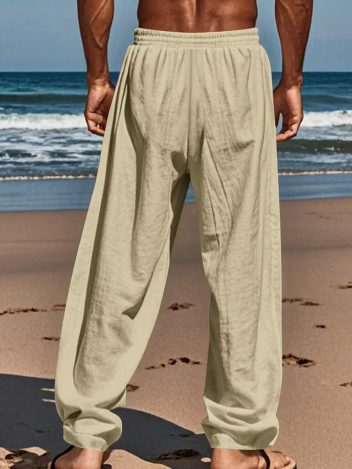 Mathis | Pantalon Lin Respirant Poches Profondes