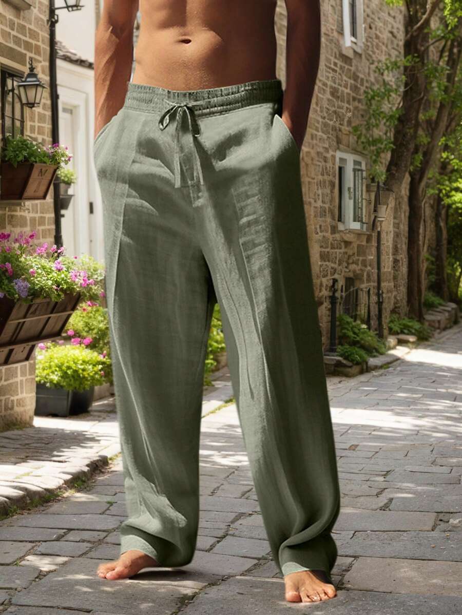 Mathis | Pantalon Lin Respirant Poches Profondes