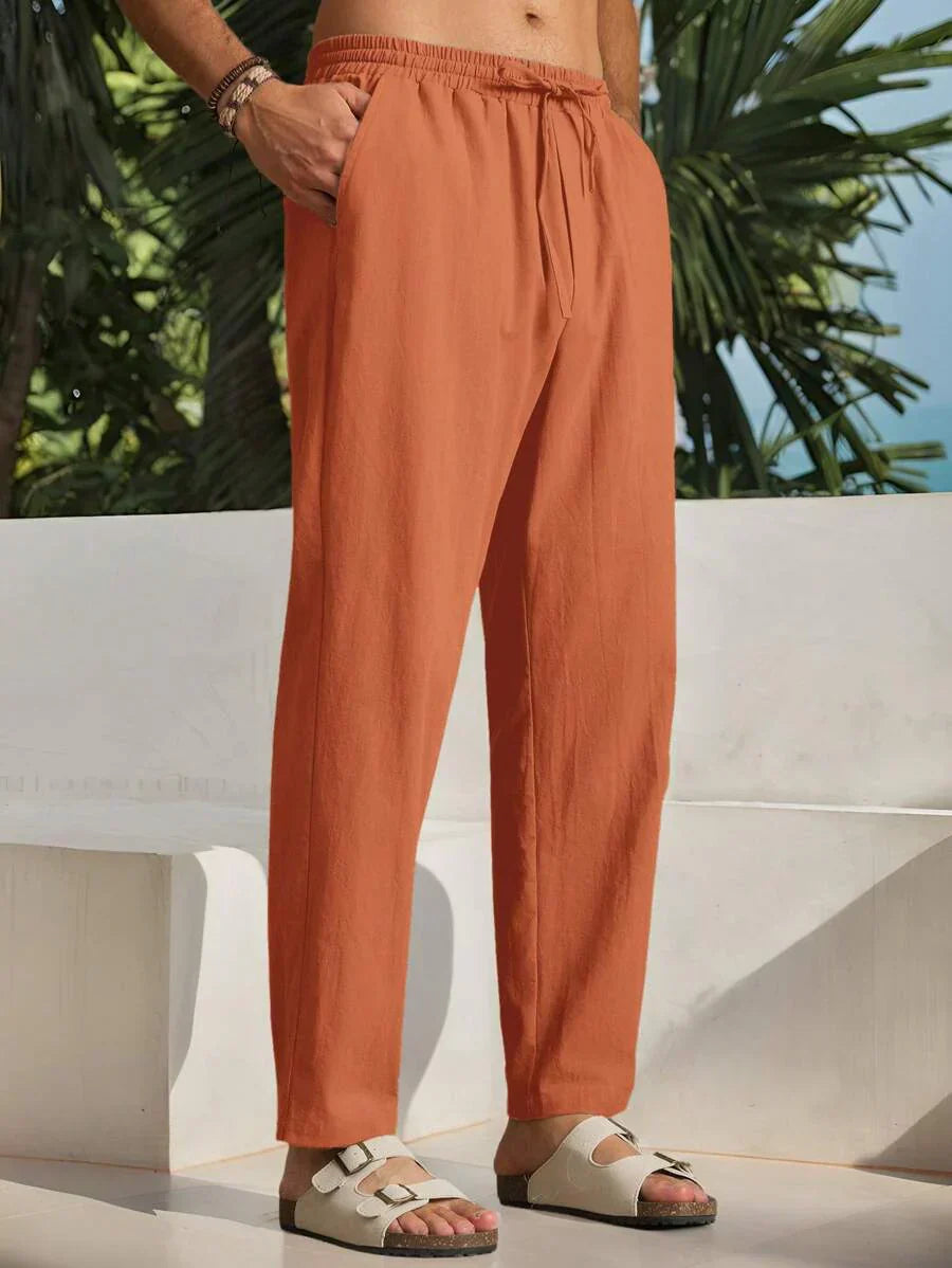 Léon | Pantalon d'Été de Luxe en Coton