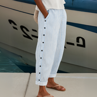 Caroline | Pantalon élégant à rayures avec poches
