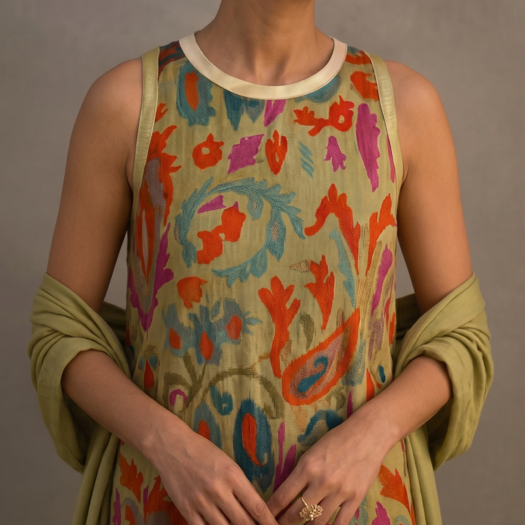 Daniela | Robe élégante avec étole assortie