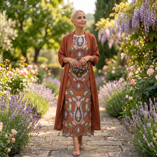 Daniela | Robe élégante avec étole assortie