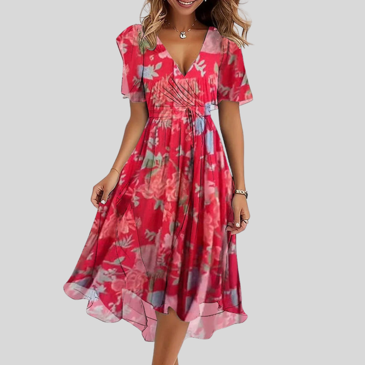 Noa | Robe midi élégante au charme intemporel