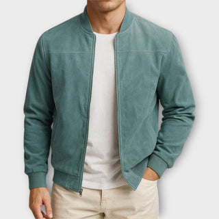 Hugo | Bomber en cuir suédé