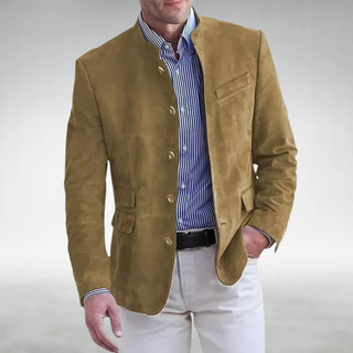 Lucien | Veste en cuir suédé