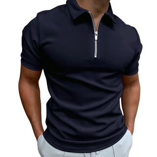 Florian | Polo moderne à zip mi-haut