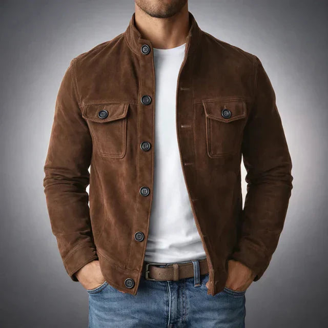 Marc | Veste élégante suédée