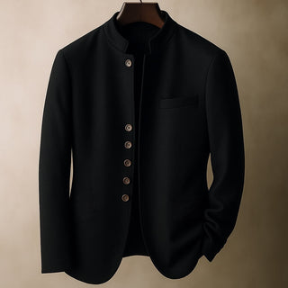 Arnaud | Veste en laine à col droit