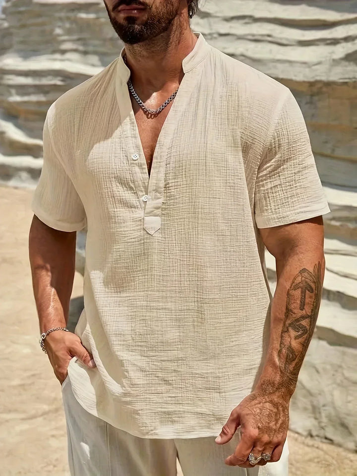 Noah | Chemise Estivale à Col Haut