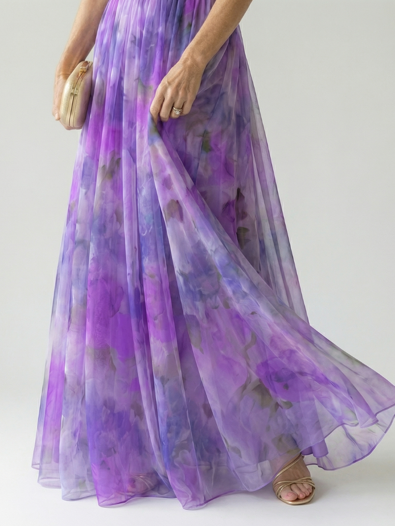 Isel | Robe maxi portefeuille légère et élégante