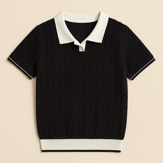 Lucien | Polo en tissu texturé premium