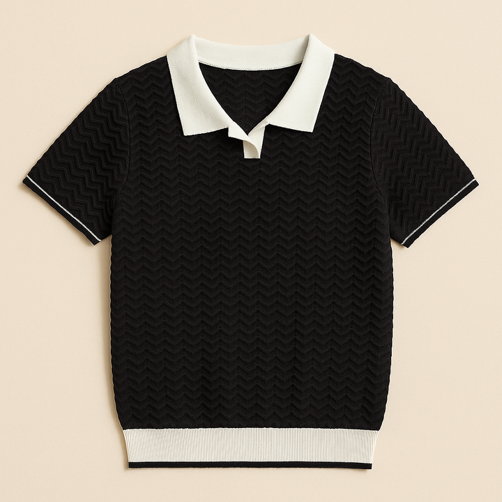 Lucien | Polo en tissu texturé premium