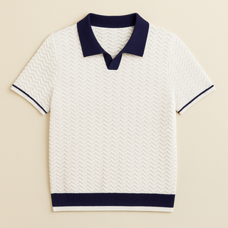 Lucien | Polo en tissu texturé premium