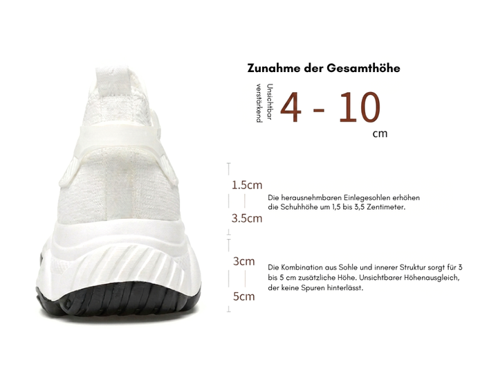 Vienna | Baskets élégantes et confortables avec rehaussement discret