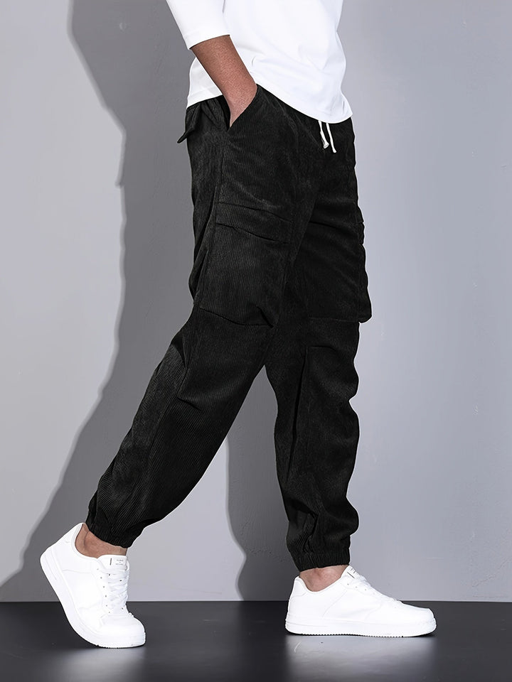 Renaud | Pantalon Cargo en Corduroy Raffiné