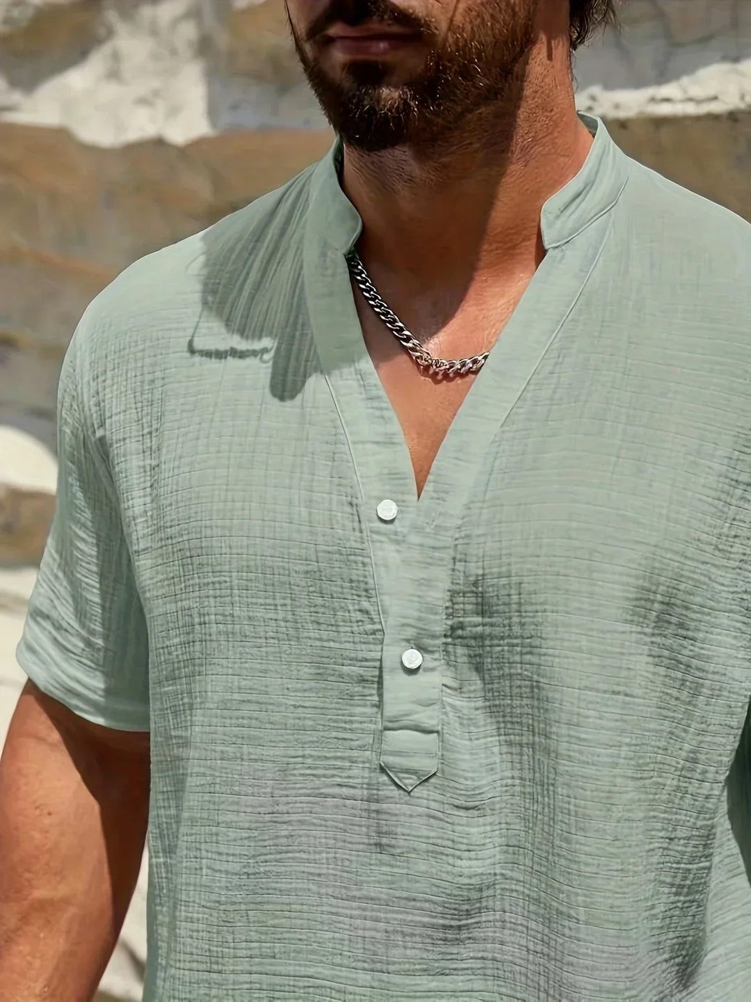 Noah | Chemise Estivale à Col Haut