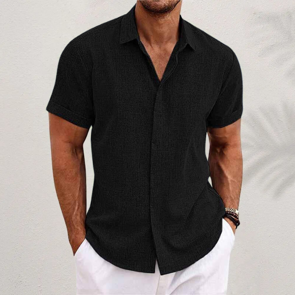 Rémy | Chemise en lin à manches courtes