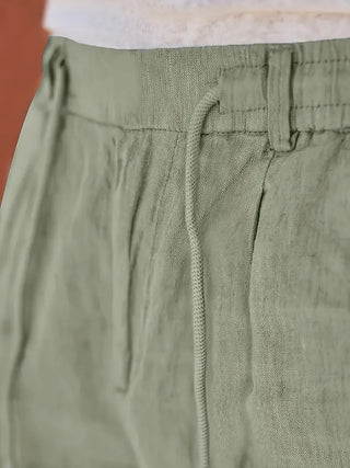 Nichols | Pantalon large en lin avec cordon