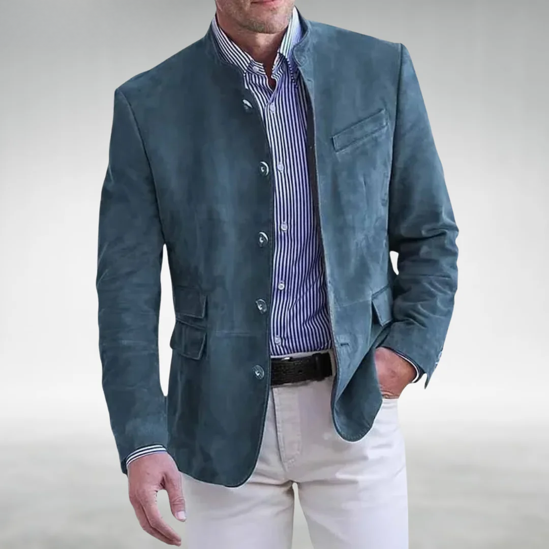 Lucien | Veste en cuir suédé