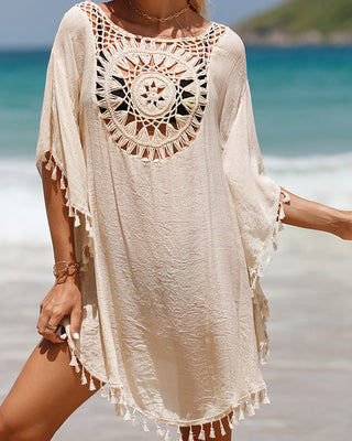 Chrissy | Robe de plage en crochet au charme bohème