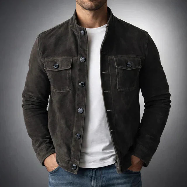 Marc | Veste élégante suédée
