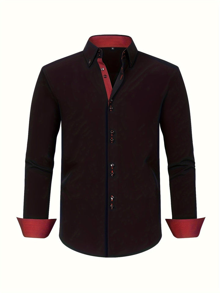 Arnaud | Chemise élégante légère à détails contrastés