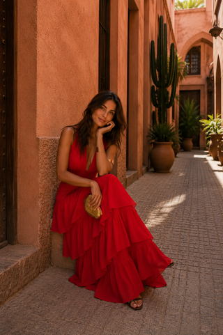 Robe Manila en rouge