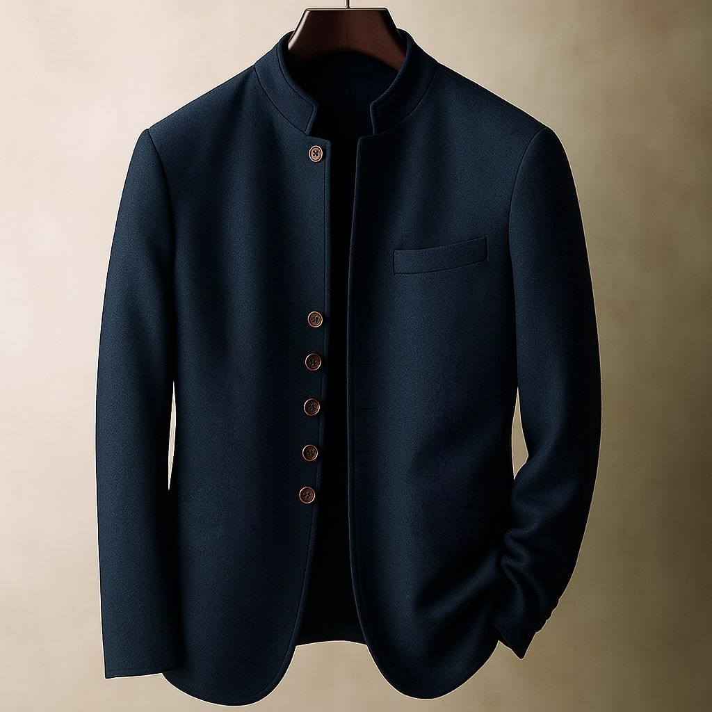 Arnaud | Veste en laine à col droit