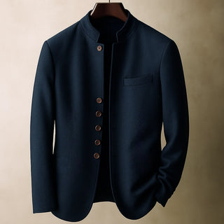 Arnaud | Veste en laine à col droit