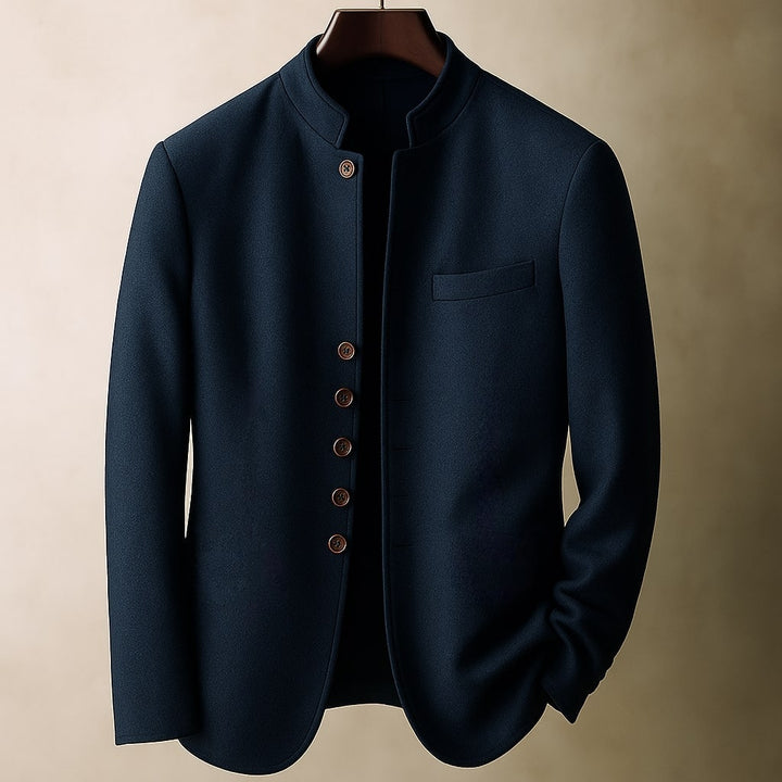 Arnaud | Veste en laine à col droit