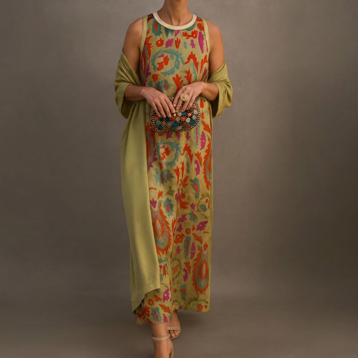 Daniela | Robe élégante avec étole assortie