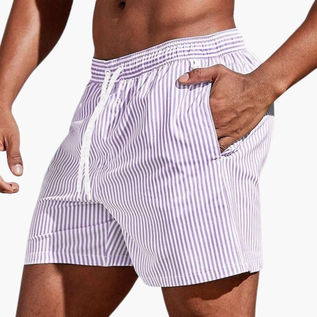 Lucas | Short de bain rayé