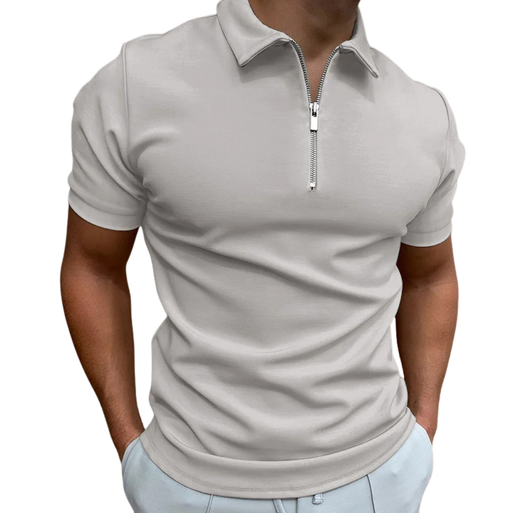 Florian | Polo moderne à zip mi-haut