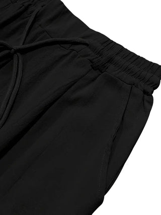 Nichols | Pantalon large en lin avec cordon