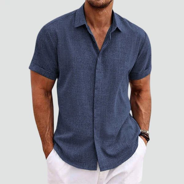Rémy | Chemise en lin à manches courtes
