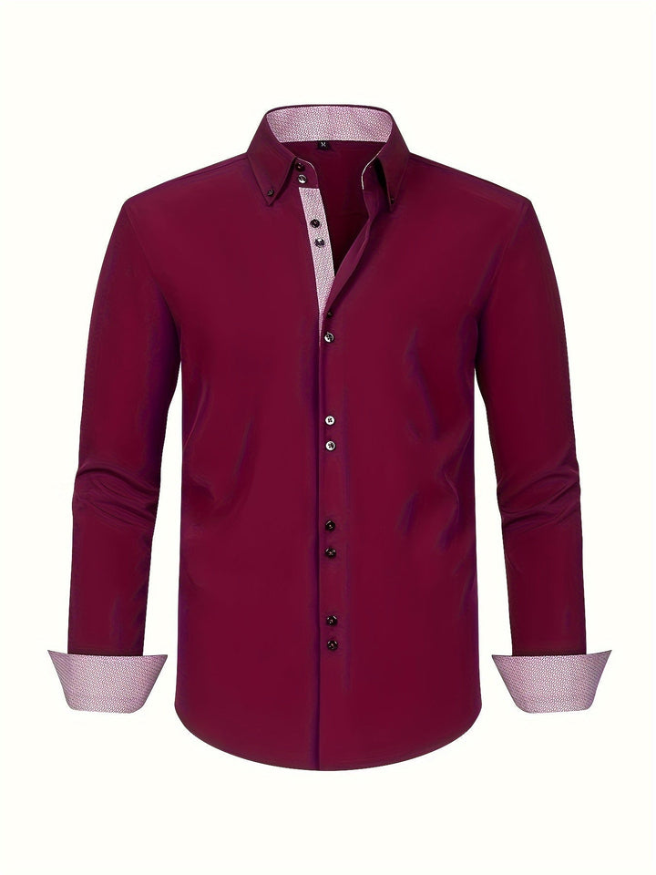 Arnaud | Chemise élégante légère à détails contrastés