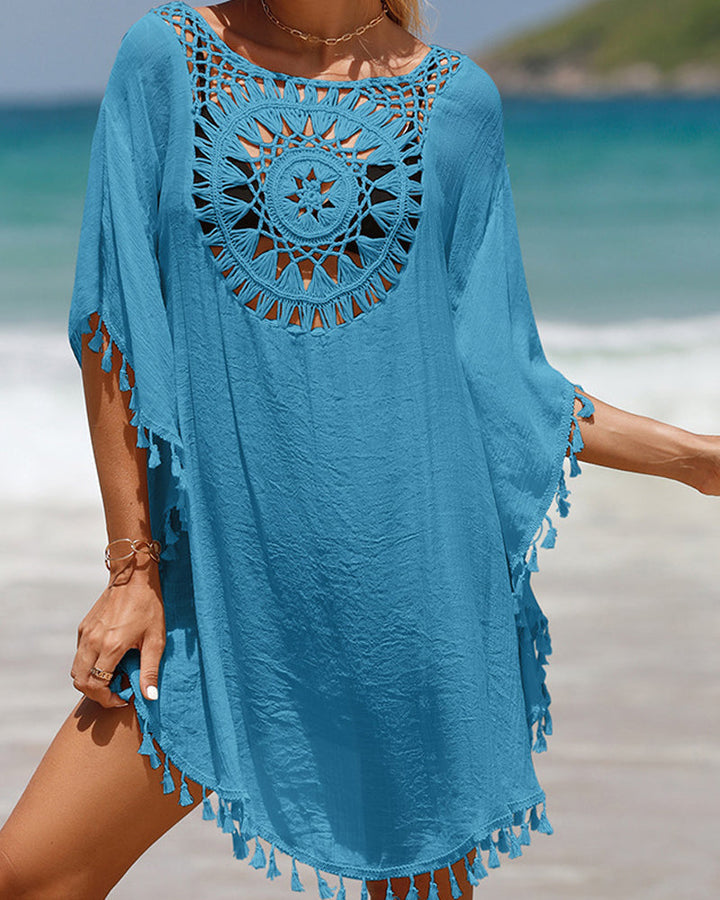 Chrissy | Robe de plage en crochet au charme bohème